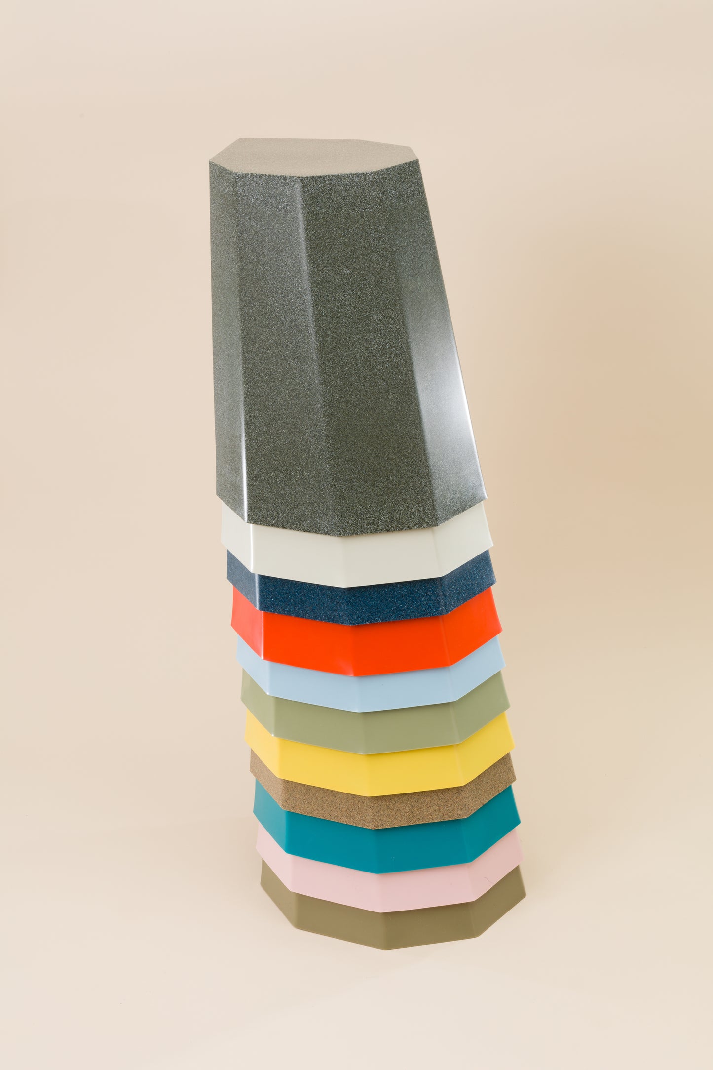 Arnold Circus Stool - Grey Marble