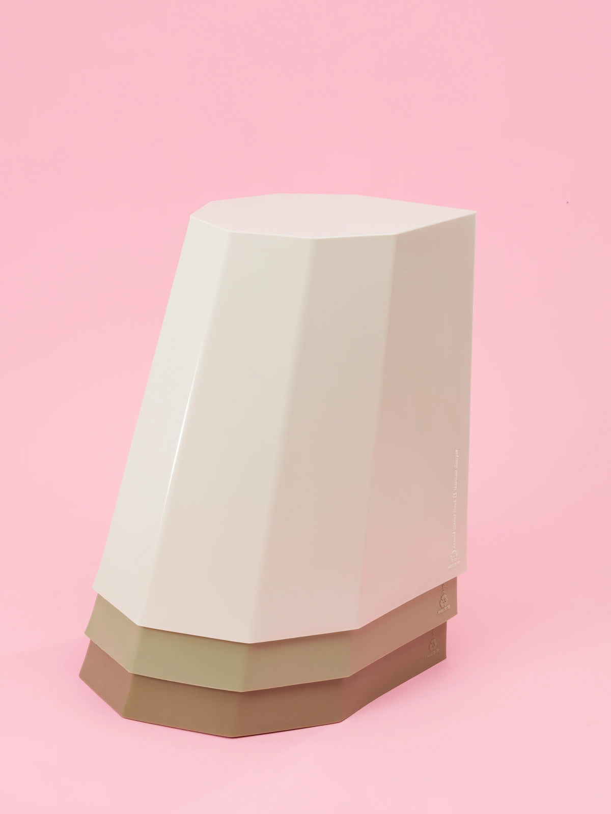 Arnold Circus Stool, White Ivory