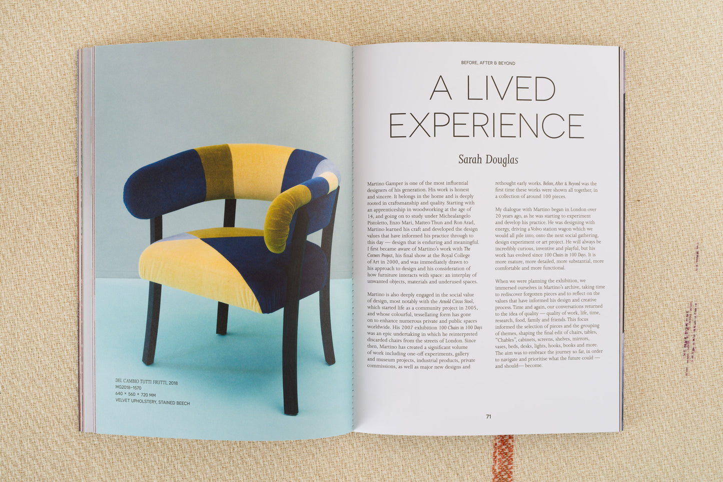 THE COMPLETE BEFORE, AFTER & BEYOND — Martino Gamper