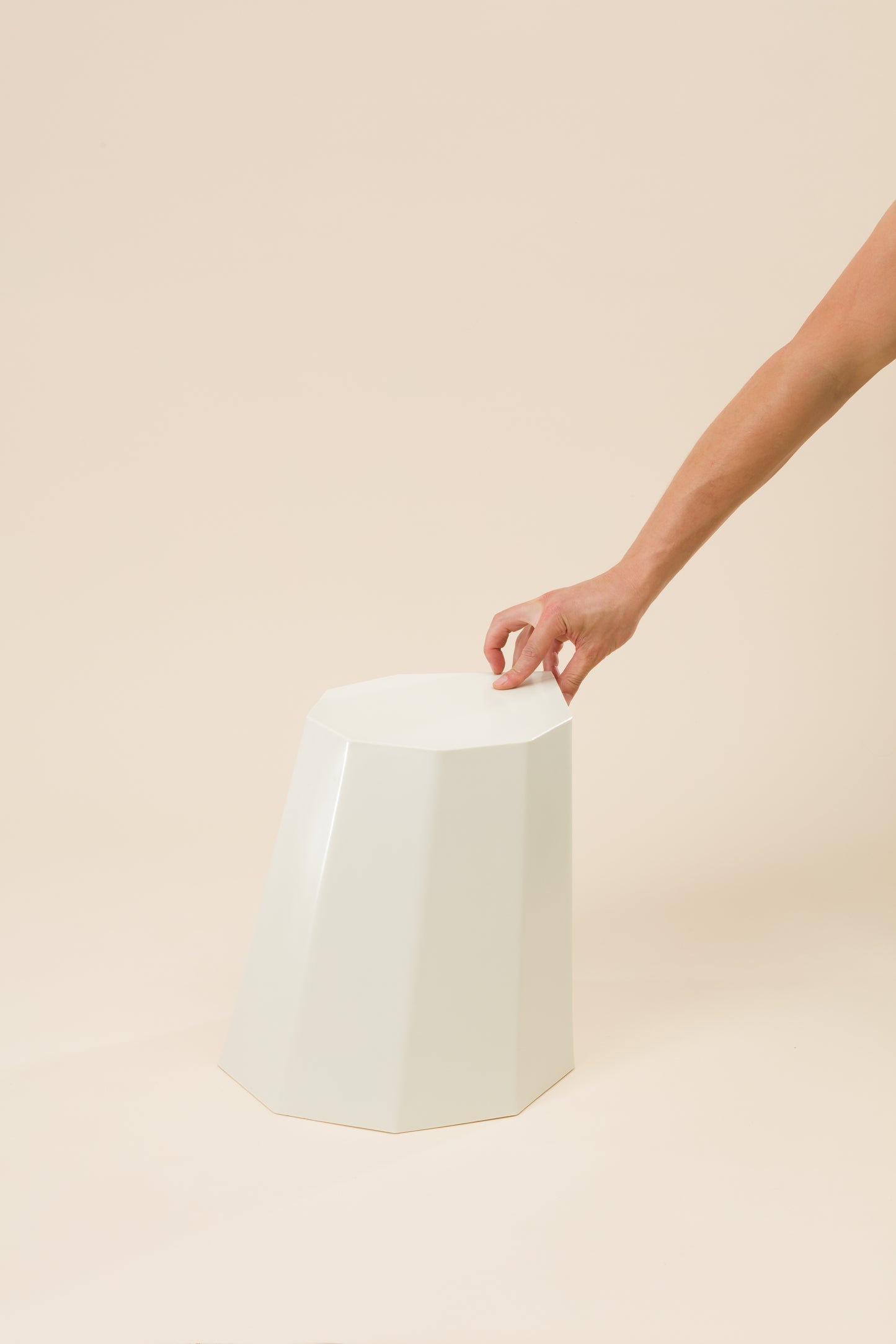 Arnoldino Stool - White Ivory